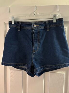 Universal Thread Dark Blue High-Rise Denim Shorts